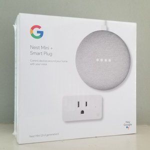 Google Nest Mini + Smart Plug Chalk 2nd Generation New